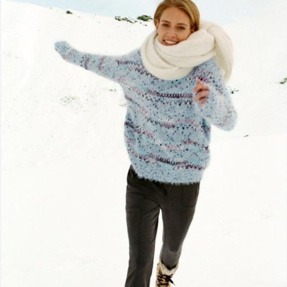 DARLA SPECKLED EYELASH TURTLENECK SWEATER anthropologie - Picture 1 of 7